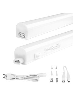 T5 LED armatuur 120cm - 14W vervangt 140W - 3000K warm wit licht (830) - compleet met 1.5m aansluitsnoer en aan- uitknop