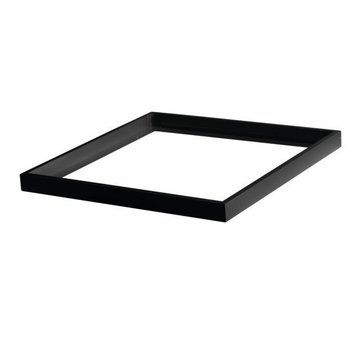 LED paneel opbouw Zwart Aluminium  - 60x60cm frame systeem - 5cm hoog incl. schroeven