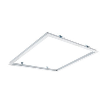 Inbouw Wit Aluminium - Zaagmaat 613x613mm - Afdekmaat 635x63mm - Voor LED Paneel 60x60cm