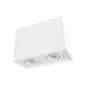 LED Plafondspot - Wit - Cube - GU10 fitting - Dubbel Kantelbaar