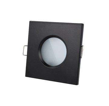 LED inbouwspot zwart vierkant - Badkamer IP44 - zaagmaat 73mm - buitenmaat 84mm