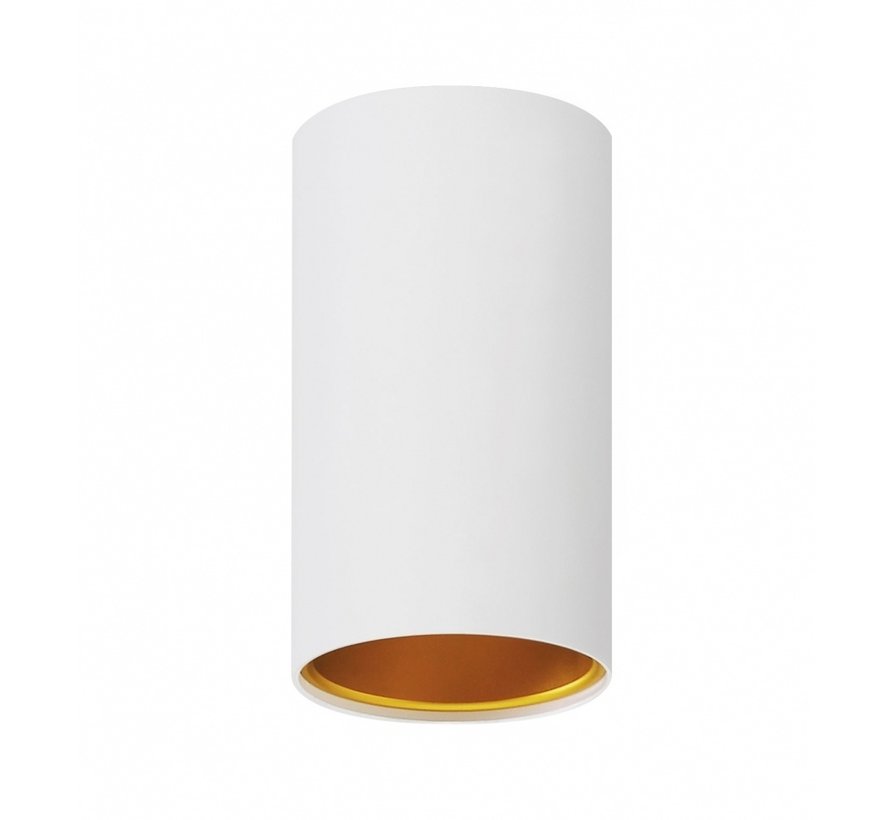 LED plafondspot Chloe - Mat wit goud - GU10 aansluiting