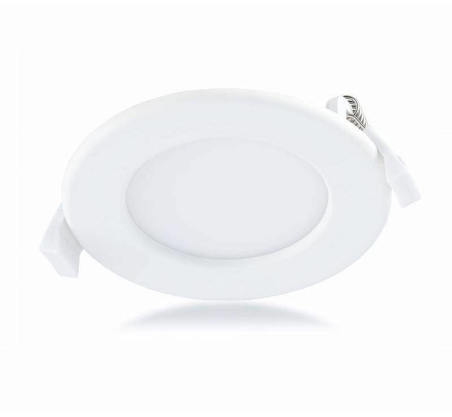 LED inbouwspot rond - 6W vervangt 40W - inbouwmaat 118x14mm - Lichtkleur optioneel