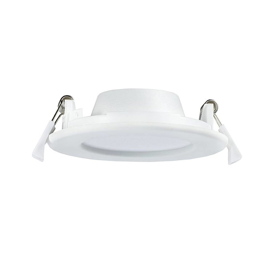 LED inbouwspot rond - 6W vervangt 40W - inbouwmaat 118x14mm - Lichtkleur optioneel