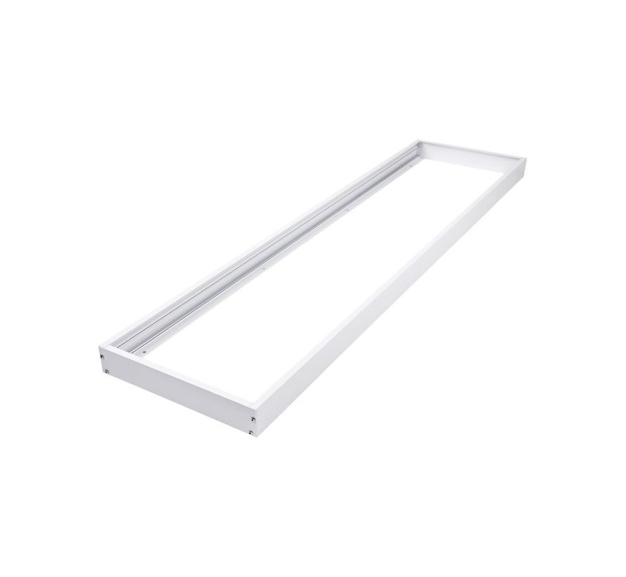 LED paneel opbouw - Wit aluminium - 120x30 frame systeem - 5cm hoog