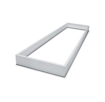 LED paneel opbouw Schroefloos - Wit aluminium - 120x30 frame systeem - 4,3 cm hoog