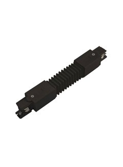 LED Spot Rail connector zwart - Universeel 3-Phase - Flexibel buigbaar