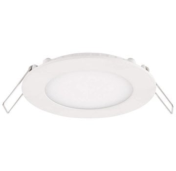 LCB LED LED inbouwspot rond aluminium - 3W vervangt 25W - zaagmaat 74mm - 3000K warm wit licht