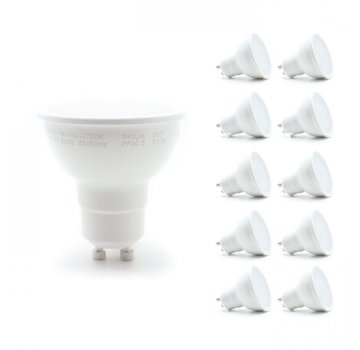 Voordeelpak 10 stuks - GU10 LED spots - 6W vervangt 40W - Lichtkleur optioneel