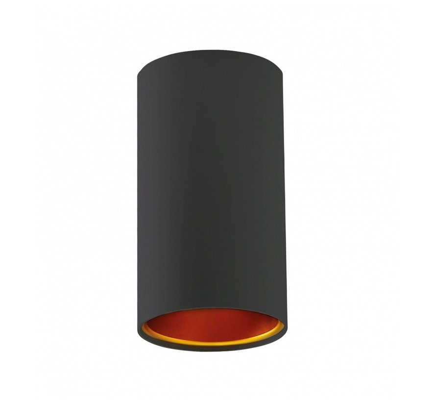 LED plafondspot Chloe - Mat zwart goud - GU10 aansluiting