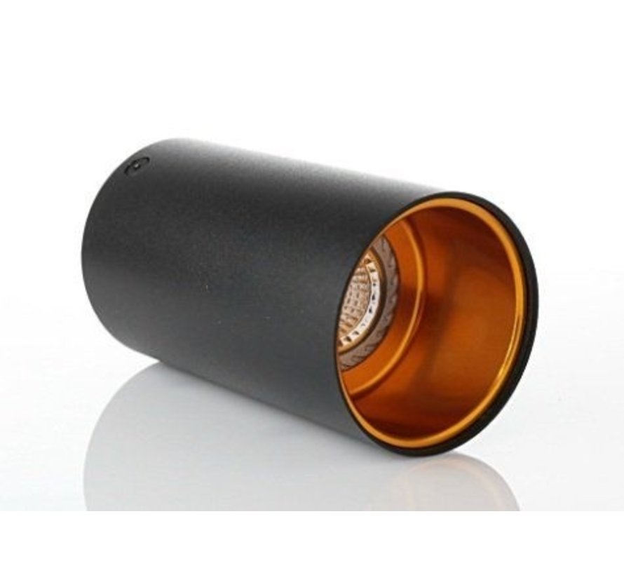 LED plafondspot Chloe - Mat zwart goud - GU10 aansluiting