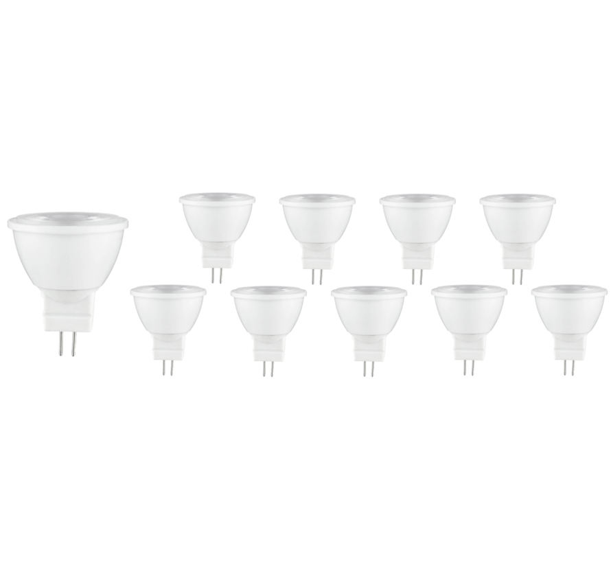 Voordeelpak 10 stuks - GU4 LED spots - 3W vervangt 25W - Lichtkleur optioneel