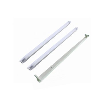 1.5m 50w  LED - TL armatuur  IP20 + 2 LED TL buizen 3000K 830 warm wit compleet