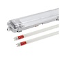 120cm LED armatuur IP65 + 2 LED TL buizen 18W p/s - 6000K 865 daglicht wit -  Compleet