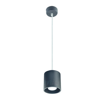 Kanlux OP=OP LED GU10 plafondspot verlaagd zwart rond - 65cm kabellengte - Max. 40W