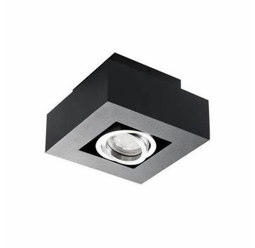 Kanlux LED GU10 plafondspot armatuur zwart - Enkelvoudig voor 1 LED GU10 spot