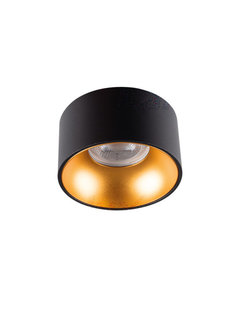 Kanlux LED Inbouwspot - Zaagmaat 85mm - GU10 Spot - Zwart - Goud