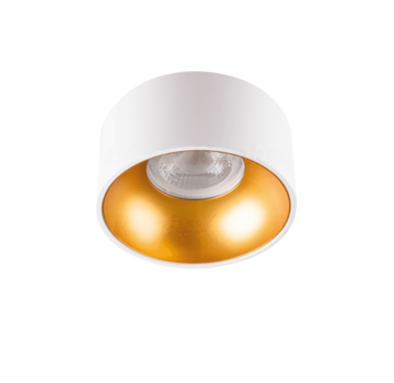 Kanlux LED GU10 plafondspot wit goud rond - Enkelvoudig voor 1 LED GU10 spot