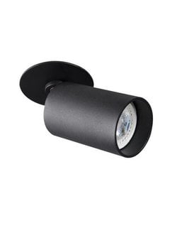 Kanlux LED GU10 plafondspot richtbaar zwart rond - Enkelvoudig voor 1 LED GU10 spot