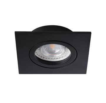 Kanlux LED GU10 inbouwspot zwart vierkant - zaagmaat 70mm buitenmaat 82mm