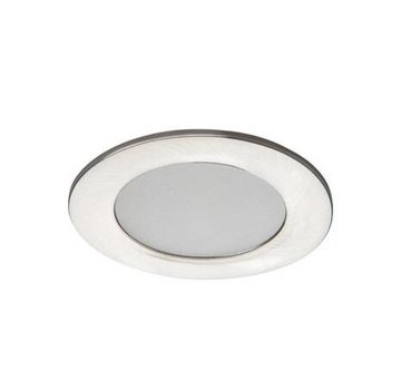 Kanlux LED inbouwspot satijn nikkel IP44 - 4,5W 4000K helder wit licht - zaagmaat 65mm buitenmaat 83mm