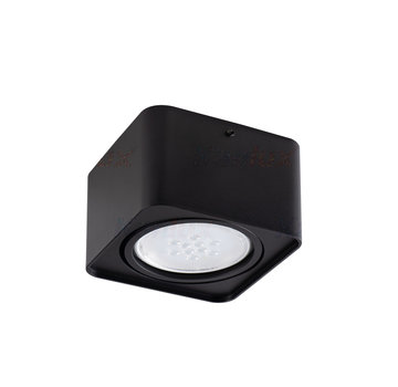 Kanlux LED AR111 opbouwspot zwart vierkant - Enkelvoudig voor 1 LED AR111 spot