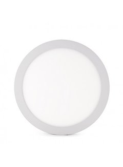 LED plafondlamp Inbouw / opbouw rond - 6W vervangt 30W - Lichtkleur optioneel - 122x34mm