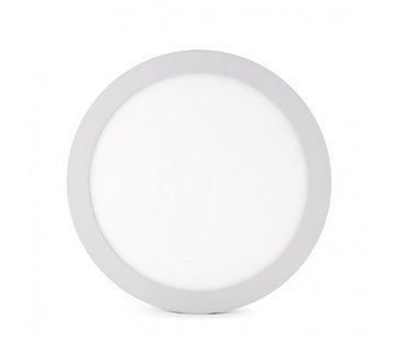 LED plafondlamp Inbouw / opbouw rond - 6W vervangt 30W - Lichtkleur optioneel - 122x34mm