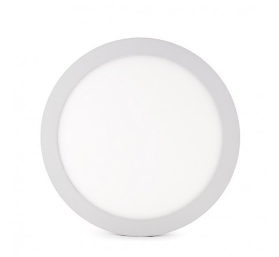 LED plafondlamp Inbouw / opbouw rond - 6W vervangt 30W - Lichtkleur optioneel - 122x34mm