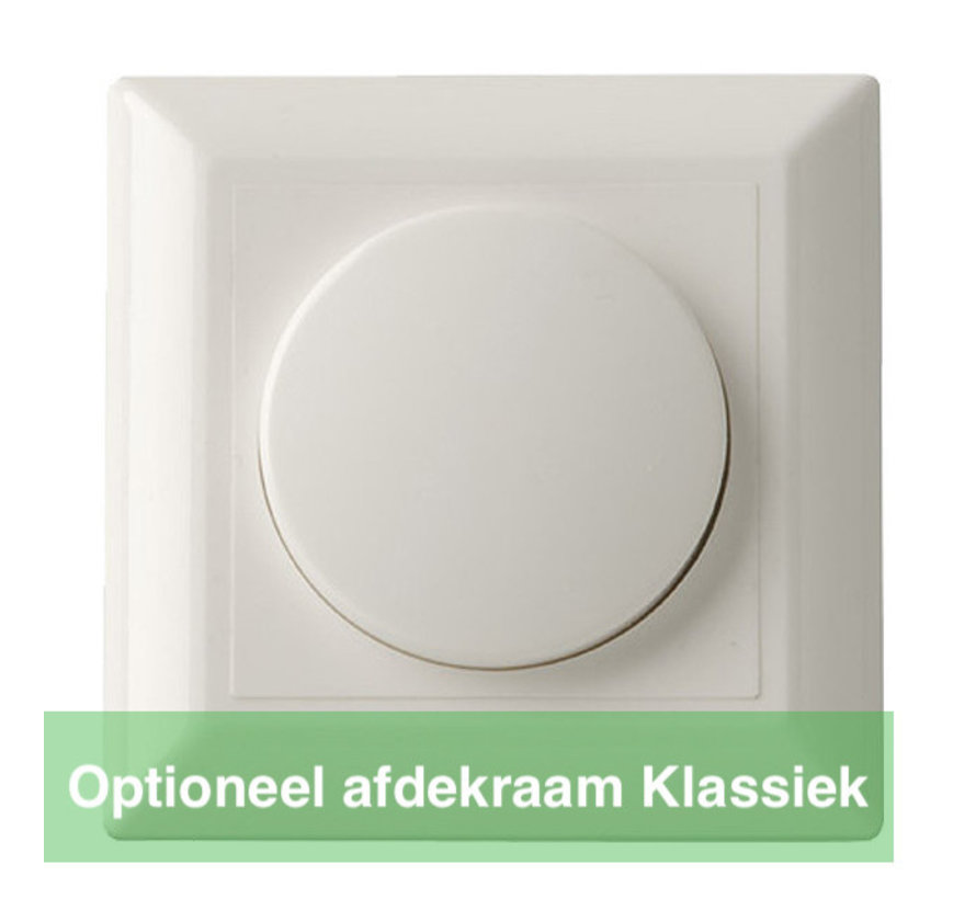 LED Universele Draai Dimmer - 500W - Fase aan- en afsnijding |  TRIAC RLC 0.3 - 500 Watt
