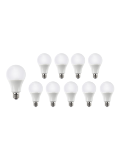 Modee Lighting Voordeelpak 10 stuks - Type A60 - LED lampen E27 - 11W vervangt 75W - Lichtkleur optioneel