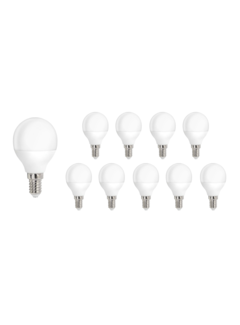 Voordeelpak 10 stuks - LED lamp E14 - G45 - 1W vervangt 10W - Lichtkleur optioneel