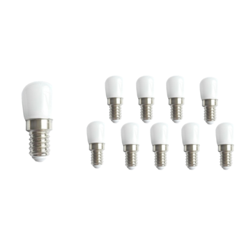 Voordeelpak 10 Stuks - LED lampen E14 - Type T26 – 6500K daglicht wit - 2W vervangt 16W