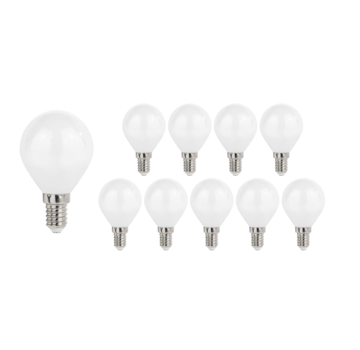 Voordeelpak 10 stuks - LED lamp E14 - G45 - 6W vervangt 41W - Lichtkleur optioneel