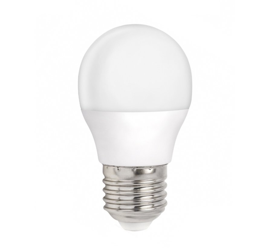 LED Lamp E27 fitting - G45 - 3000K warm wit licht - 6W vervangt 41W