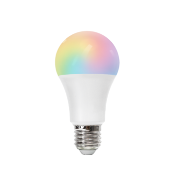 AigoSmart WiFi LED Lamp E27 fitting - A60 - 9W vervangt 60W - RGB+CCT alle lichtkleuren - Bediening met de App
