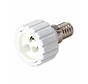 Verloopfitting E14 naar GU10 wit max. 60W