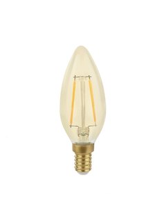 LED Filament lamp E14 fitting - C35 - 2400K extra warm wit licht - 2W vervangt 25W