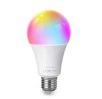 WiFi LED Lamp E27 fitting - A60 - RGB+CCT alle lichtkleuren - 9W vervangt 62W - Bediening met de App