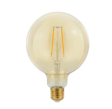 LED Filament lamp E27 fitting - G125 - 2500K extra warm wit licht - 2W vervangt 23W