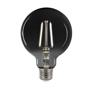 LED Filament lamp Smoked glass E27 fitting - G125 - 4000K helder wit licht - 4,5W vervangt 29W