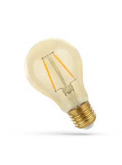 LED Filament lamp E27 fitting - A60 - 2400K extra warm wit licht - 5W vervangt 42W