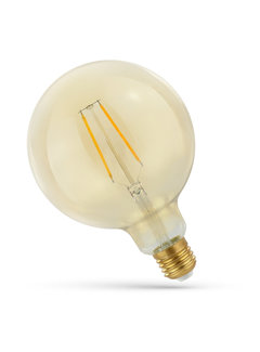 LED Filament lamp E27 fitting - G125 - 2500K extra warm wit licht - 5W vervangt 40W