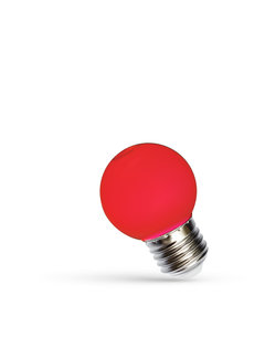 LED Lamp E27 fitting - G45 - Rood licht - 1W vervangt 10W