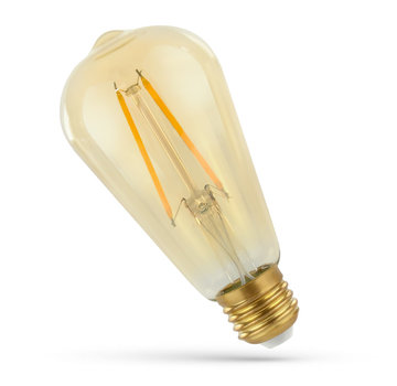 LED Filament lamp E27 fitting - ST58 - 2500K extra warm wit licht - 5W vervangt 41W
