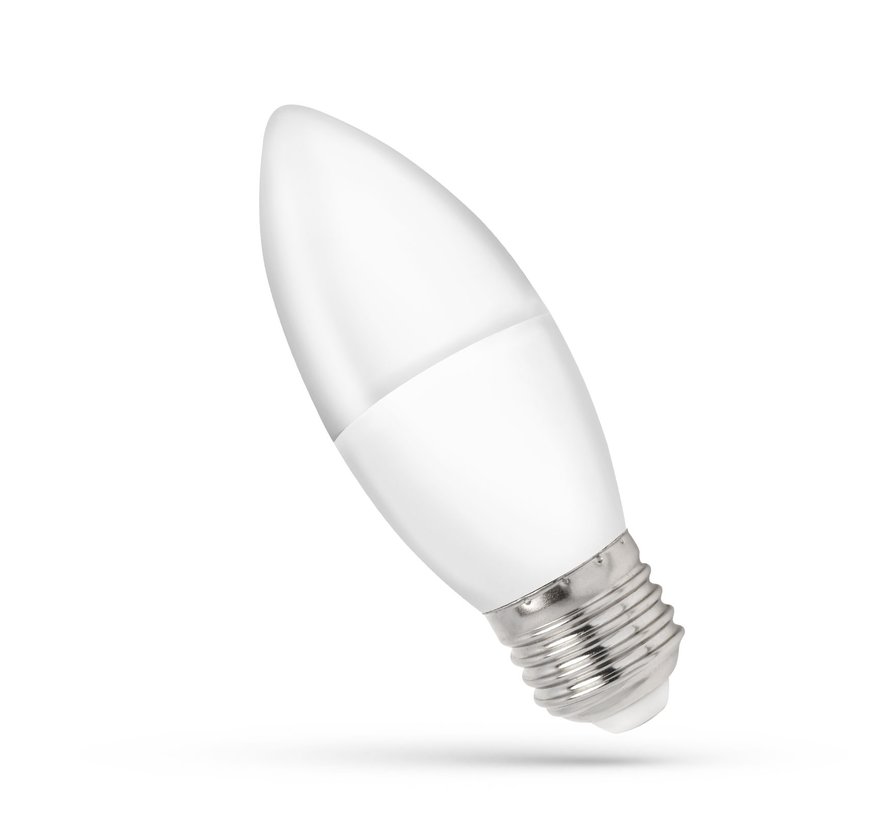 LED Lamp E27 fitting - C38 - 6000K daglicht wit - 4W vervangt 31W