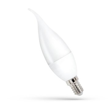 LED Kaarslamp E14 fitting - C38 - 3000K warm wit licht - 8W vervangt 48W