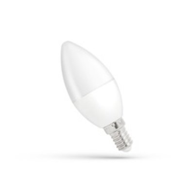 LED Lamp E14 fitting - C38 - 6000K daglicht wit - 8W vervangt 52W