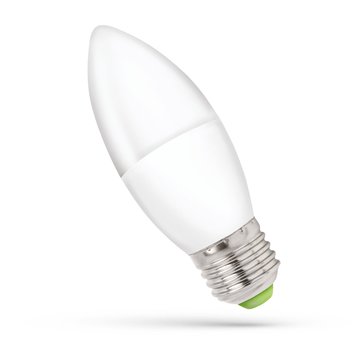 LED Lamp E27 fitting - C37 - 4000K helder wit licht - 6W vervangt 46W