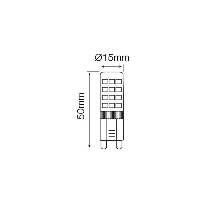 LED Lamp G9 fitting - 4000K helder wit licht - 4W vervangt 35W